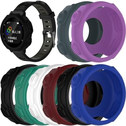 Replacement Soft Silicone Shock-proof and Shatter-resistant Sleeve Band Cover Protective Case Pouch for Garmin 235/735XT