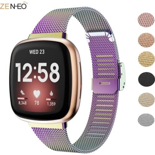 Replacement Strap For Fitbit Versa 3/Sense Luxury Milan Bracelet Strap For Fitbit Versa3 Milan Fashion Strap Wristband Accessory