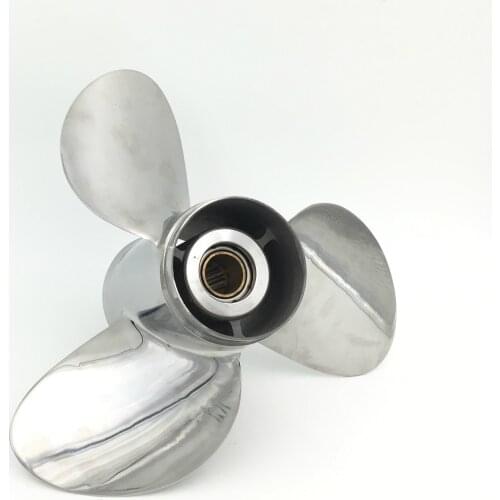 Free shipping 11.5x13 For 35hp-60hp suzuki steel Propeller 13 teeth cheap boat motors marine propellers