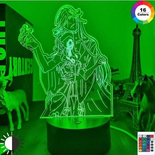 3d Led Night Light Anime Black Butler for Bedroom Decor Light Manga Birthday Gift Nightlight Black Butler Led 3d Lamp