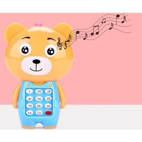 1Pc Phone Children Animals Sounding Vocal Musical Mobile Phone Educational Learning Baby Toys Electronic Toy For Baby Kids