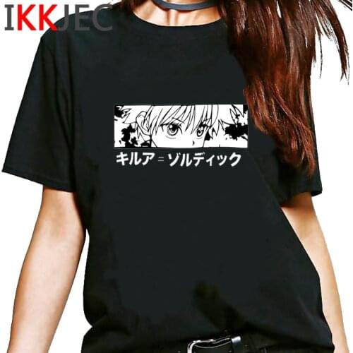 Unique Hunter X Hunter T-shirt Men Fashion Anime Manga Kurapika HxH Hisoka T Shirt Killua Zoldyck Cartoon Hip Hop Tshirt Male