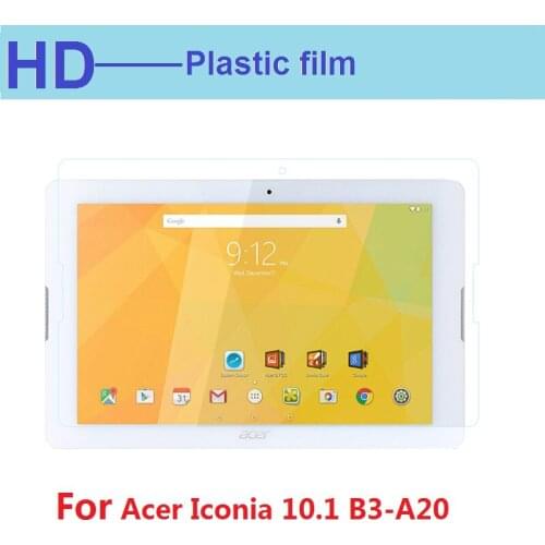 High Quality HD lcd screen protector film For Acer Iconia 10.1 B3-A20 Clear glossy front screen protective film with clean cloth
