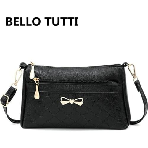 BELLO TUTTI Zipper Phone Shoulder Bag 2021 Original New PU Leather Women Key Wallet Card&ID Holder Handbag Money Clip Coin Purse
