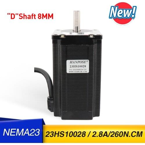 1 pcs 23HS10028 4-lead Nema 23 Stepper Motor 57x100 motor NEMA23 2.8A 260N.cm CE ROSH ISO for CNC Engraving machine