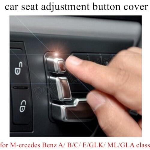 3 Pcs Car Seat Adjustment Knob Button Switch Interior Decoration Trim for M-ercedes Benz A/B/C/E/GLK/ML/GLA class