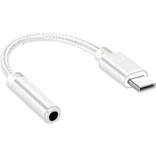 4 Colors Type C To 3.5 Earphone Adapter USB 3.1 Type-C USB-C Male 3.5mm AUX Audio Jack Cable Converter Headphone Headset Adapter