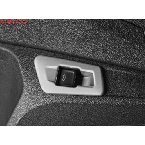 BJMYCYY Rear door key of car trunk ABS decorative frame For Volkswagen T-ROC T ROC 2018 Accessories