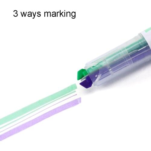KOKUYO Beetle Tip Dual Color Highlighters PM-L303 Key Point Focus Pen Text Markers Pastel Colors