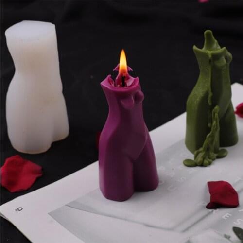 Creative Nordic Art Body Silicone Aromatherapy Home Decoration Scented Candle Mold DIY Plaster Chocolate Soap Making Supplies