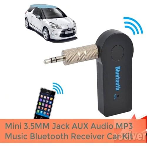 Bluetooth AUX Mini Audio Receiver Bluetooth Transmitter 3.5mm Jack Handsfree Auto Bluetooth Car Kit Music Adapter AUX BlueiPhone