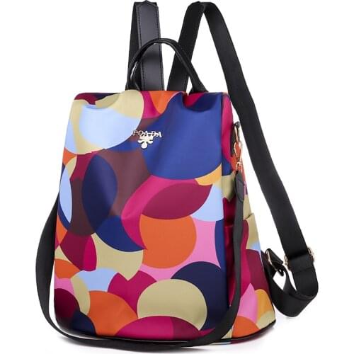 Fashion Anti-theft Women Backpacks Famous Brand Ladies Large Capacity Backpack High Quality Waterproof Oxford Women Backpacks