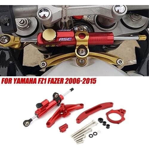 2006-2015 2014 2013 2012 Motorcycle Steering Damper Bracket Set Stabilizer Linear Dampers Mounting Support For Yamaha FZ1 FAZER