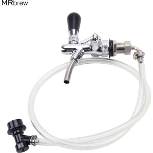 New ! Stainless steel Beer tap & Ball lock Disconnect (Liquid) With 2m beer tube & Hose Clamp homebrew