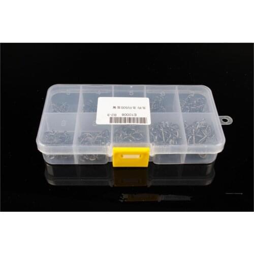 New Arrival 500pcs Carbon Steel Carp Fishing Jig Hooks with Hole Fly Fishing Tackle Box 3# -12# 10 Sizes Fish Hooks