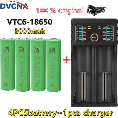 New original 3.7 V 3000 MAH 18650 battery for us18650 Sony C6 30A toys tools flashlight battery+USB Charger