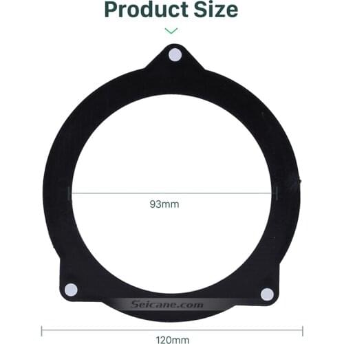 Seicane anti-aging Rainforced Washer Front Modification Bracket Speaker Mat for BMW 5 Mediant 1 pair Black