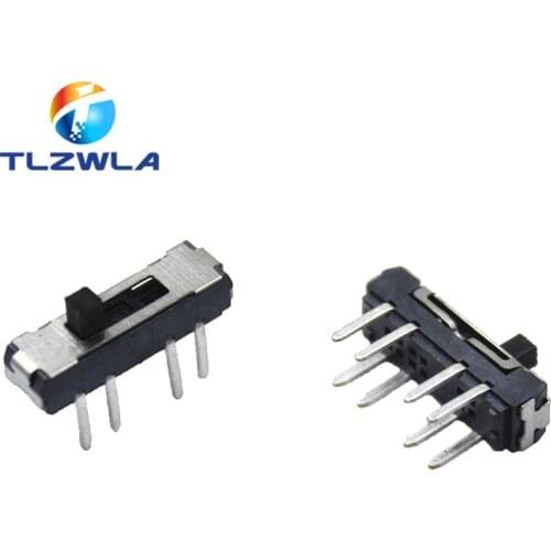 1000PCS MSS23D18 MSS-23D18 8PIN 2P3T DPTT toggle switch side slide switches handle 4mm ROHS