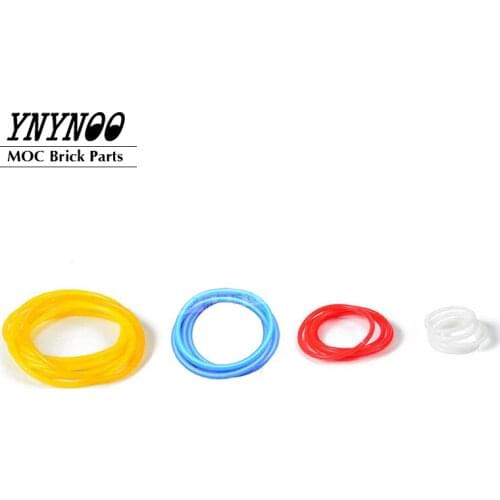 10Pcs/Lot Technical Rubber Band 2x2 3x3 4x4 5x5 Belts Parts DIY Building Blocks Particles EV3 MOC Brick Toys For Children Gifts