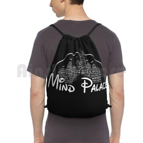 Mind Backpack Drawstring Bag Riding Climbing Gym Bag Sherlock Watson Holmes Mark Gatiss Sir Arthur Conan Doyle Moriarty