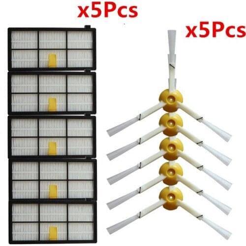 Tangle-Free Debris Extractor & Hepa filter & side brush for iRobot Roomba 800 900 Series 870 880 980