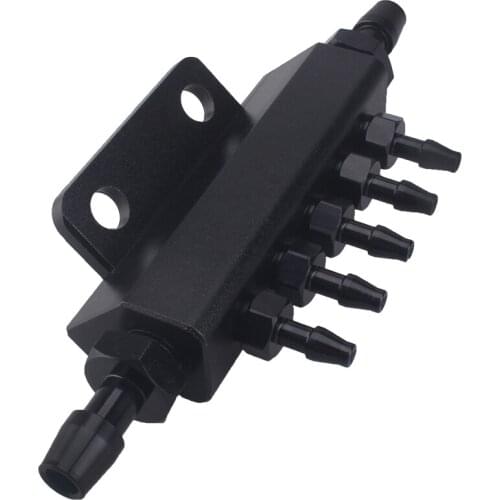 UPR 6 Port VACUUM Block Intake Manifold Fuel Gas Wastegate Turbo Boost NOS Black engine supercharger genesis coupe