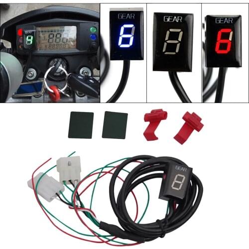Waterproof Motorcycle Gear Indicator Plug play LED Display for Aprilia ETV 1000 RS125 RSV Mille RSV4 SL1000 Shiver 750