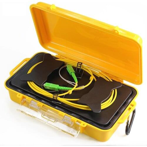 Fiber Optic Cable OTDR Testing Box Singlemode 1KM with SC/APC-SC/APC Connector