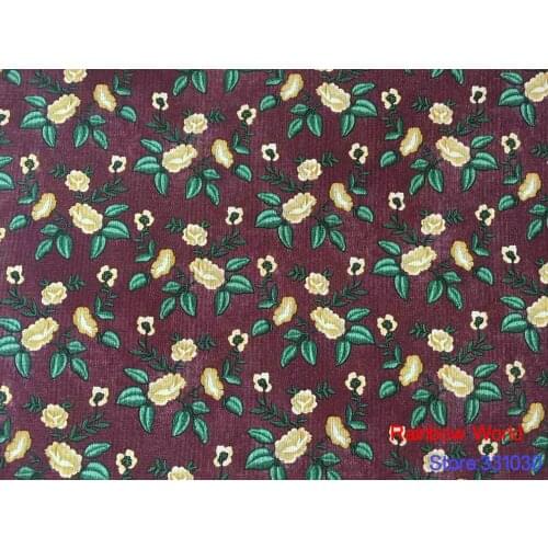 High Quality flower pattern Faux PU Leather fabric for DIY sewing sofa table shoes bags bed material(1 yard)
