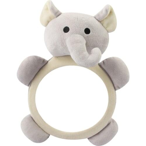Lovely Infant Safety Seat Rearview Mirror Adjustable Car Interior Baby Mirror Cartoon Elephant Style Car Accessories Mirror