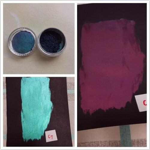 Chameleon Pearl Mirror Chrome Pigment Effect Powder Color Travel Nail Art Use 10gram Per Color for Cosmetics, Paints