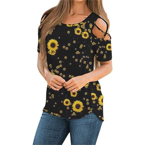 Black Tops For Ladies Blusas Mujer De Moda 2021 Блузка Fashion Womens Printed Skeleton Strapless Round-neck Shirt Casual Tops