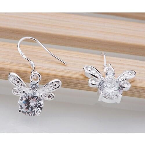 Silver plated earrings 925 jewelry for women silver earrings SFKMSAFD
