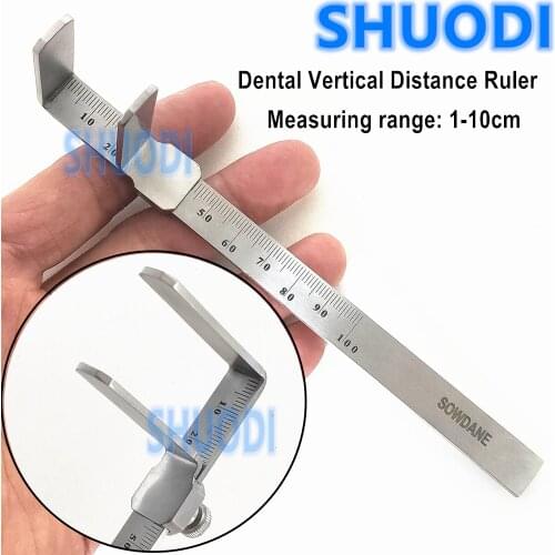1pcs Dental Vertical Distance Caliper Measuring Ruler Dental Orthodontic Rulers Caliper Measuring ruler Teeth Gauge