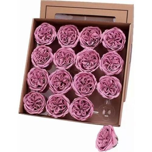 9Pcs Artificial Austin Rose Soap Flowers Head Eternal Flowers Bouquet Wedding Valentine Mothers Day DIY Bouquet Materials