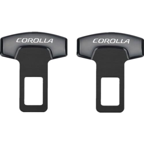 For Toyota Corolla accessories car styling Safety Belt Buckles Real Trucks Car Seat Safty Belt Alarm Canceler Stopper 2PCS