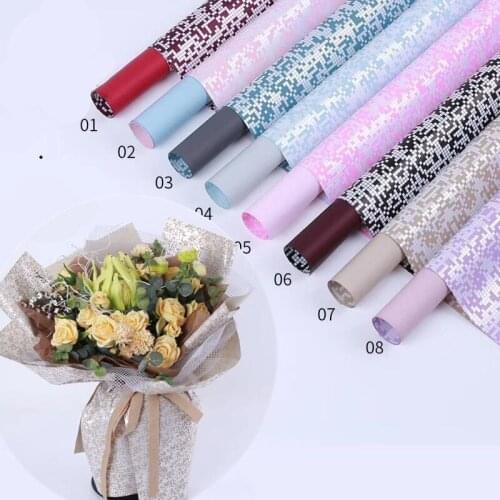 20pcs Masary Bouquet Wrapping Paper 58x58cm Waterproof Flowers Wrapping Paper Wedding Decoration Layout Creative Flower Paper