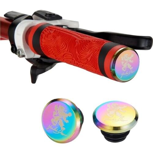 Road Mountain Bike Parts Accessories Colorful Handlebar Stop Bicycle Handlebar Cover Hand Grip End Stop