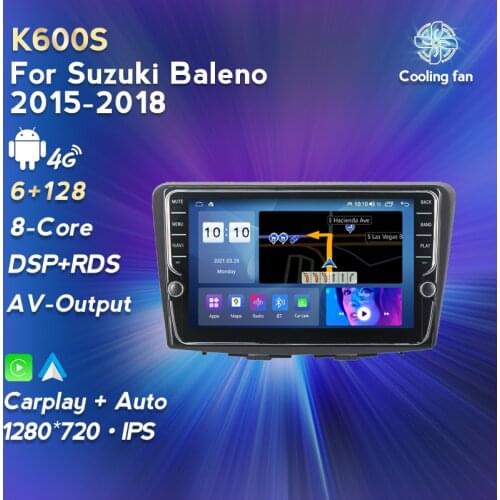 Android 11 6G+128G Car Multimedia Video Player For Suzuki Baleno 2015-2018 Auto Radio 4G LTE WIFI BT Carplay SWC Support AV DVR