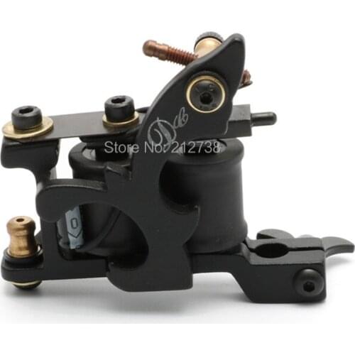 Free Shipping New Arrival Coil Tattoo Machine 8 Wrap Coils Tatoo Gun Black Steel Tattoo Frame for Liner Shader Equipment Supply