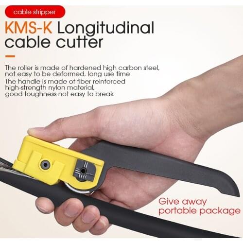 Free shipping Optical Fiber Tool Longitudinal Stripper KMS-K Cable Jacket Slitter Cable Sheath Cutter