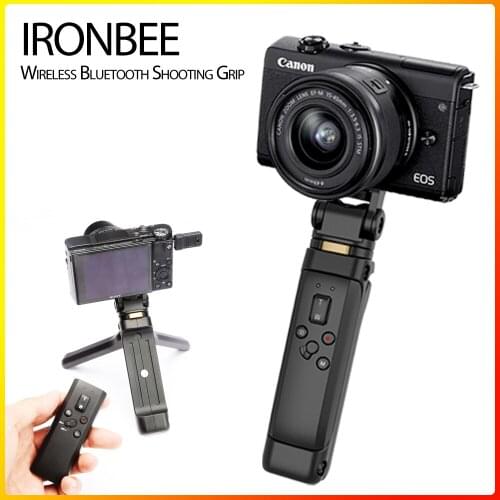 IRONBEE Wireless Bluetooth Shooting Grip and Tripod for still video vlogging Vlog as Sony GP-VPT2BT