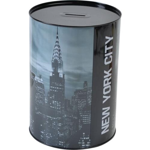 Large Piggy Bank Safe Money Box Kids Wedding Tinplate Tin Classic Black Counter Coin Bank Cash Tirelire Money Saving Box FP003