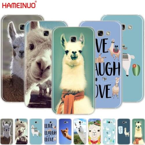 HAMEINUO cute Alpaca lovely cell phone case cover for Samsung Galaxy A3 A310 A5 A510 A7 A8 A9 2016 2017 2018