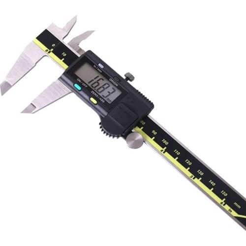 ABS Digital Caliper 150mm Electronic Digital Caliper 6 Inch Carbon Fiber Vernier Caliper Gauge Measuring Tool Digital Ruler