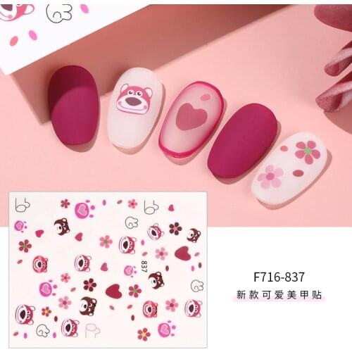 Kids Nail Art Stickers Cute Animals Art Tattoo Manicure Decorations