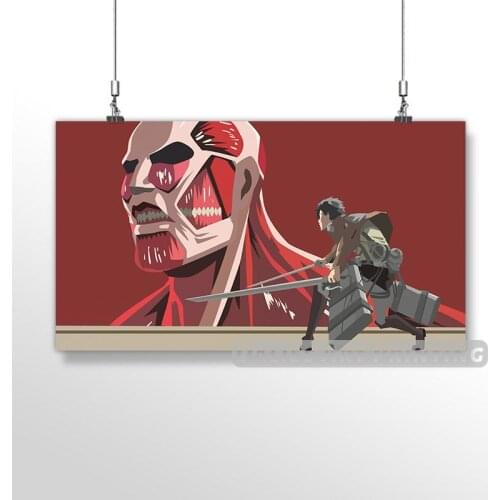 Canvas Anime Eren Jaeger Attack on Titan Pictures Home Decoration Paintings Poster HD Prints Wall Art Modular Living Room Framed