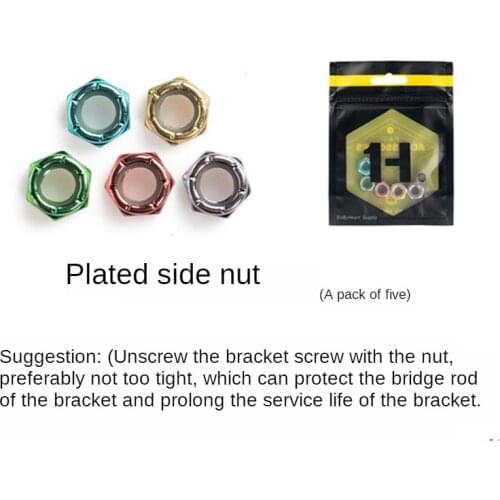 Double tilt skateboard size fish board long board bridge end bracket side nut skateboard bracket rod head fitting end female