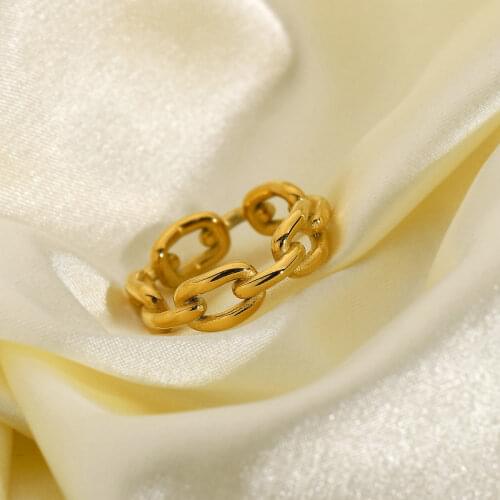 Stainless Steel Rings For Women Croissant Twisted Signet Chunky Ring Angel Double Heart Stacking Ring Jewelry