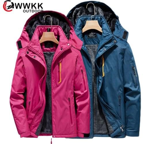 Men Women Winter Fleece Softshell Hooded Jacket Outdoor Windproof Warm Skiing Snow Male Clothing Hiking Camping Trekking Jackets
